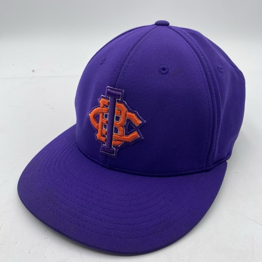Impact Academy Baseball Club Hat Fitted Purple Fitted Size Small Medium Cleaned
